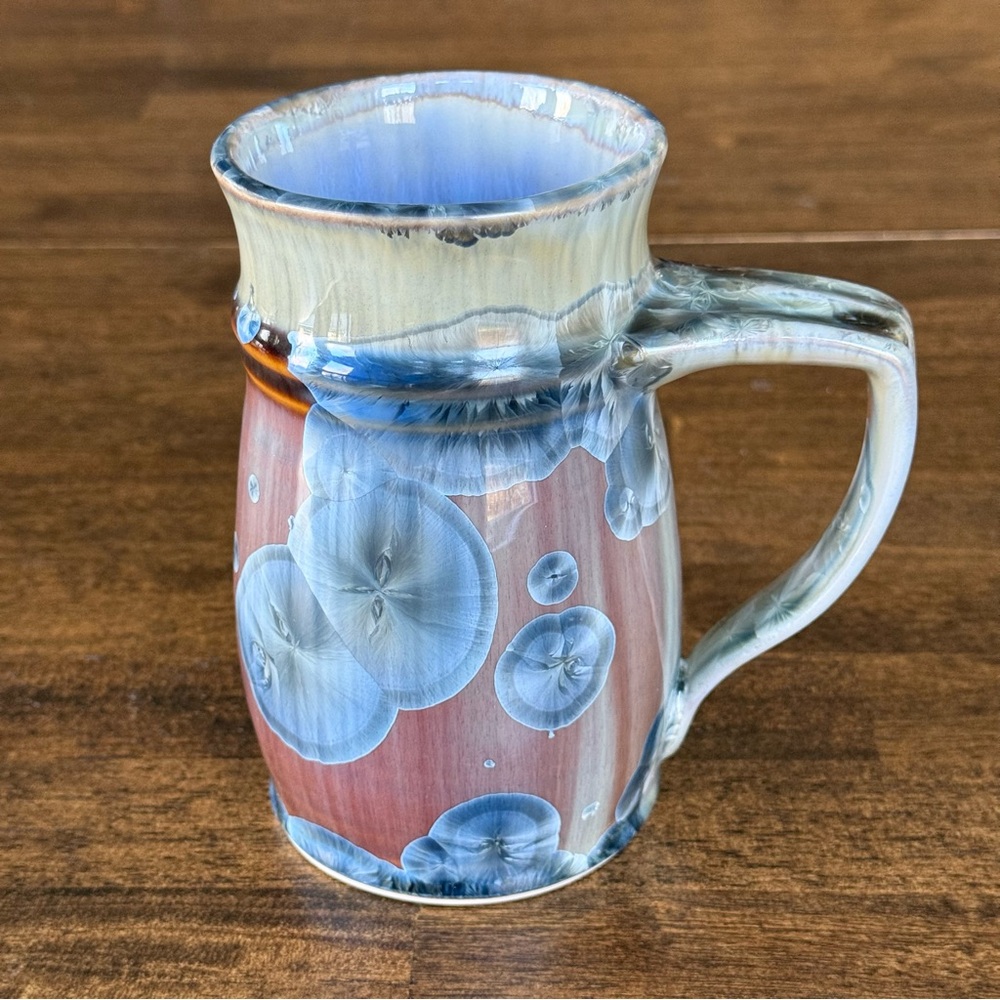 Bill Campbell Crystalline Pottery Stein/Large Mug